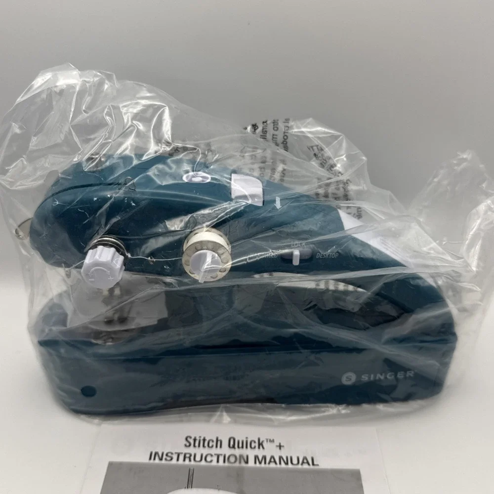 SINGER Stitch Quick + CORDLESS PORTABLE MENDING MACHINE SEWING Teal Color